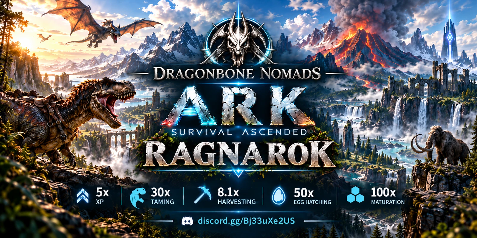 Banner de Dragonbone Nomads PvE Ragnarok